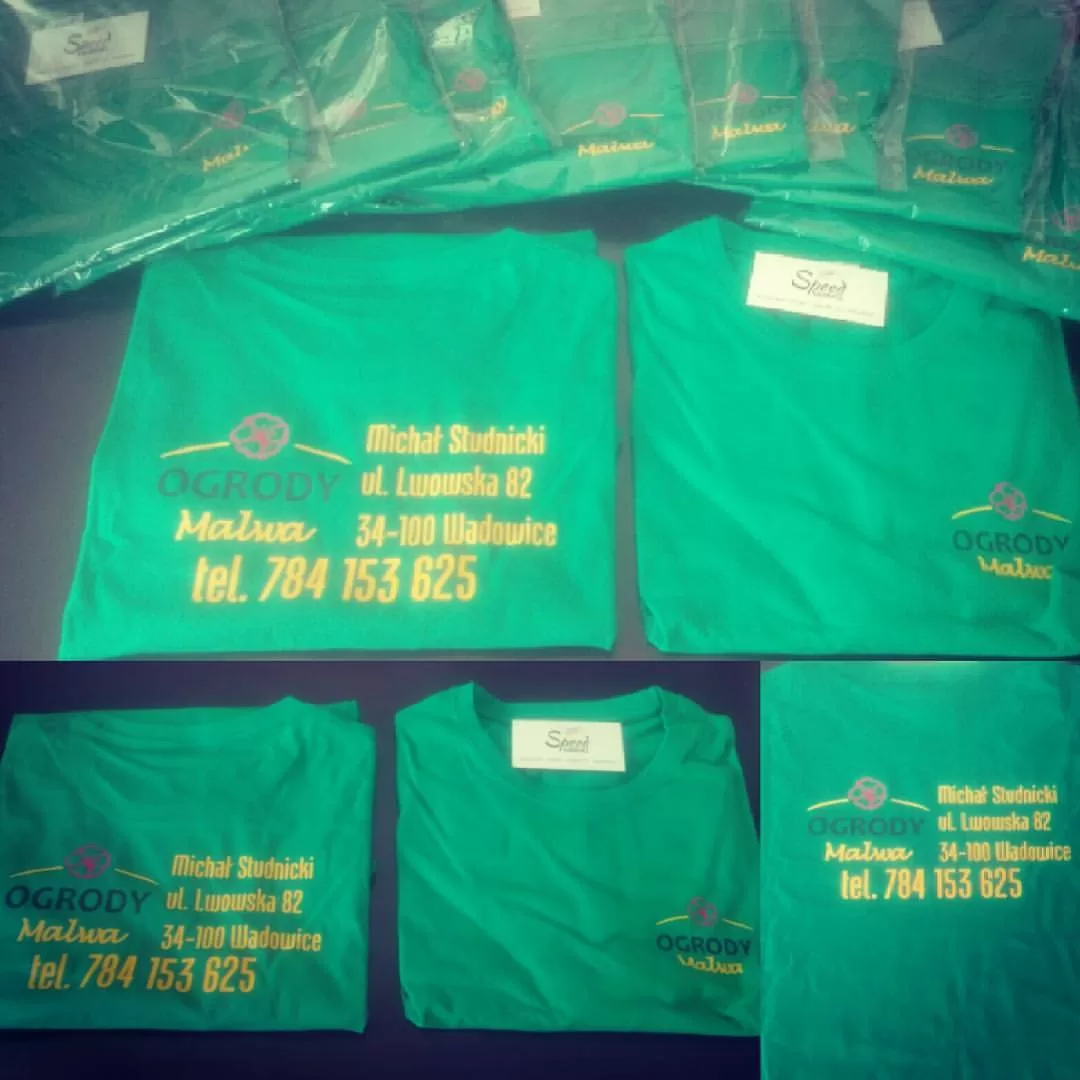 Realizacja SpeedNadruki.pl — odzież firmowa z nadrukiem DTF